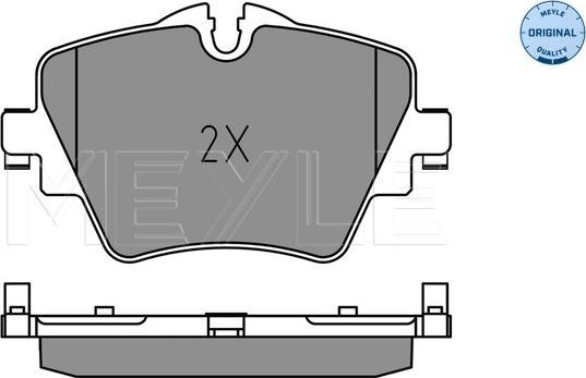 Meyle 025 256 1718 - Комплект спирачно феродо, дискови спирачки vvparts.bg