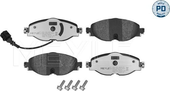 Meyle 025 256 8320/PD - Комплект спирачно феродо, дискови спирачки vvparts.bg