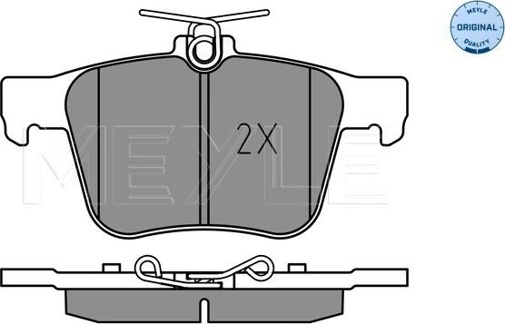 Meyle 025 250 0916 - Комплект спирачно феродо, дискови спирачки vvparts.bg