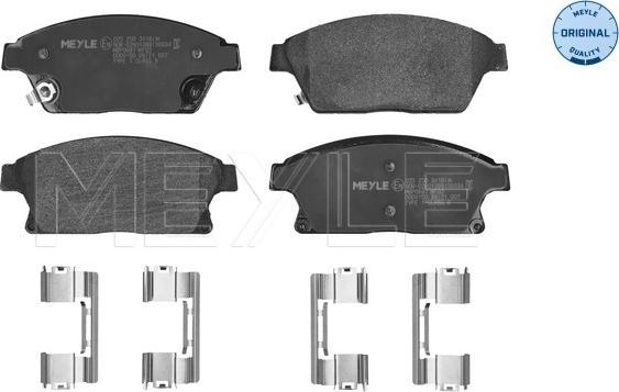 Meyle 025 250 3418/W - Комплект спирачно феродо, дискови спирачки vvparts.bg