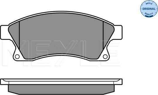 Meyle 025 250 3118/W - Комплект спирачно феродо, дискови спирачки vvparts.bg