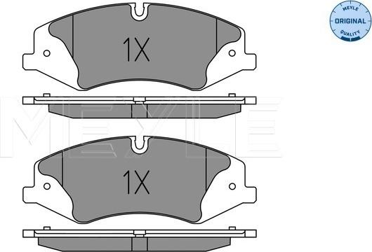 Meyle 025 250 2119 - Комплект спирачно феродо, дискови спирачки vvparts.bg