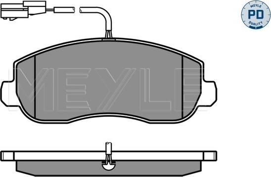 Meyle 025 251 4718/PD - Комплект спирачно феродо, дискови спирачки vvparts.bg