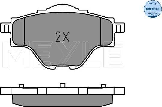 Meyle 025 258 2717 - Комплект спирачно феродо, дискови спирачки vvparts.bg