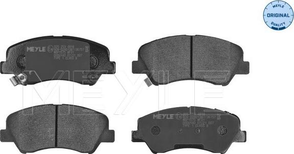 Meyle 025 253 4818 - Комплект спирачно феродо, дискови спирачки vvparts.bg