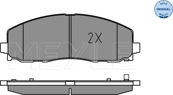 Meyle 025 253 7919 - Комплект спирачно феродо, дискови спирачки vvparts.bg