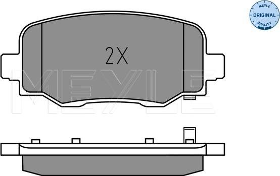 Meyle 025 257 3418 - Комплект спирачно феродо, дискови спирачки vvparts.bg