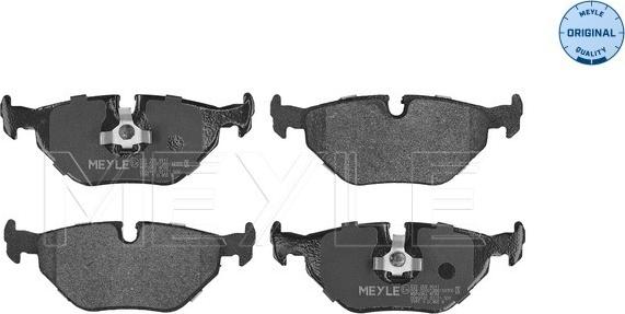 Meyle 025 209 9517 - Комплект спирачно феродо, дискови спирачки vvparts.bg