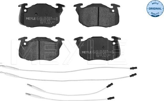 Meyle 025 209 0618/W - Комплект спирачно феродо, дискови спирачки vvparts.bg