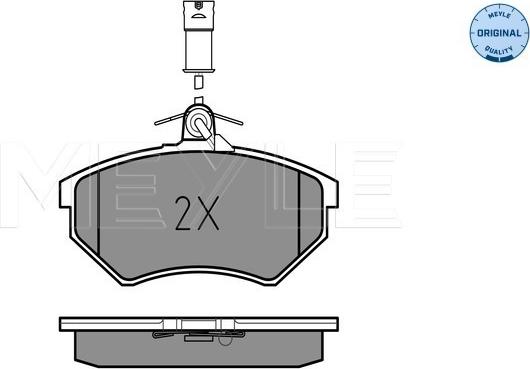 Meyle 025 209 0119/W - Комплект спирачно феродо, дискови спирачки vvparts.bg