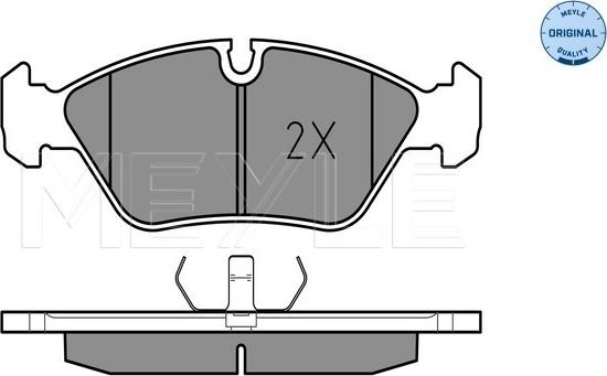 Meyle 025 206 2919 - Комплект спирачно феродо, дискови спирачки vvparts.bg