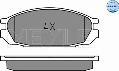 Meyle 025 200 9819 - Комплект спирачно феродо, дискови спирачки vvparts.bg