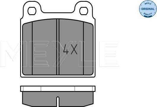 Meyle 025 200 1118 - Комплект спирачно феродо, дискови спирачки vvparts.bg