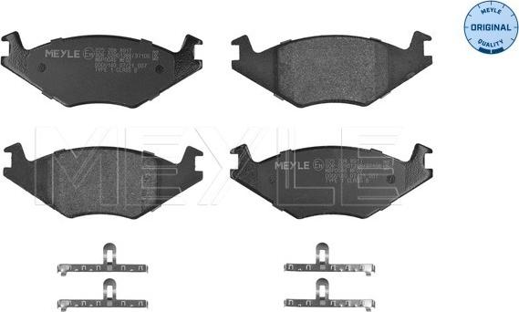 Meyle 025 208 8917 - Комплект спирачно феродо, дискови спирачки vvparts.bg