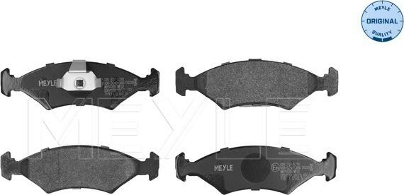 Meyle 025 207 5318 - Комплект спирачно феродо, дискови спирачки vvparts.bg