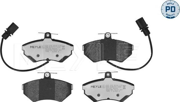 Meyle 025 219 4519-1/PD - Комплект спирачно феродо, дискови спирачки vvparts.bg