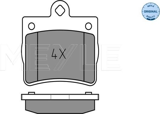 Meyle 025 219 0015 - Комплект спирачно феродо, дискови спирачки vvparts.bg