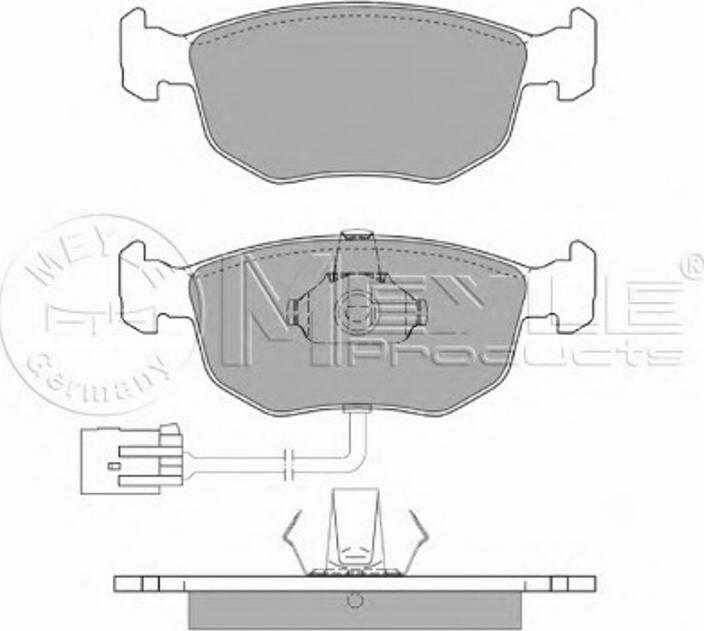 Meyle 0252191019W - Комплект спирачно феродо, дискови спирачки vvparts.bg