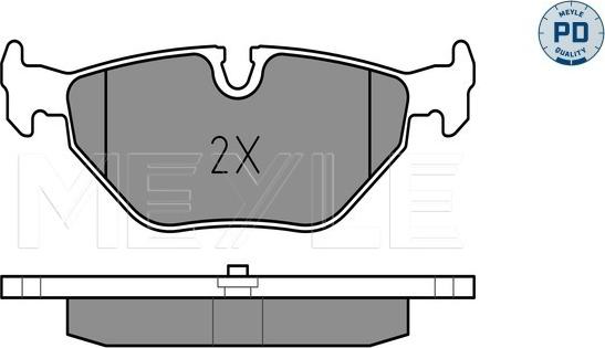 Meyle 025 219 3417/PD - Комплект спирачно феродо, дискови спирачки vvparts.bg