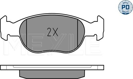 Meyle 025 219 3017/PD - Комплект спирачно феродо, дискови спирачки vvparts.bg