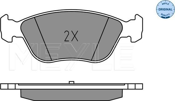 Meyle 025 214 9219 - Комплект спирачно феродо, дискови спирачки vvparts.bg