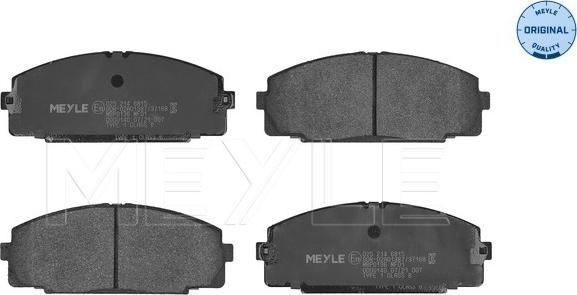 Meyle 025 214 6815 - Комплект спирачно феродо, дискови спирачки vvparts.bg