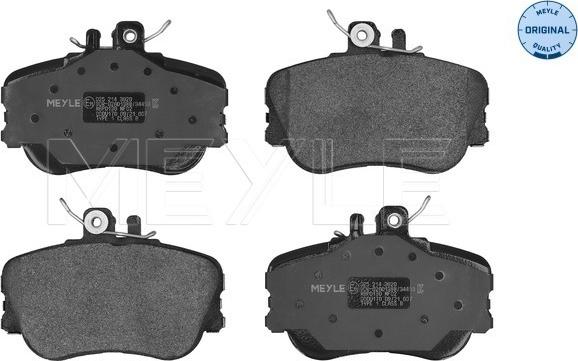 Meyle 025 214 3920 - Комплект спирачно феродо, дискови спирачки vvparts.bg