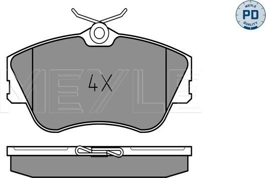 Meyle 025 214 7919/PD - Комплект спирачно феродо, дискови спирачки vvparts.bg