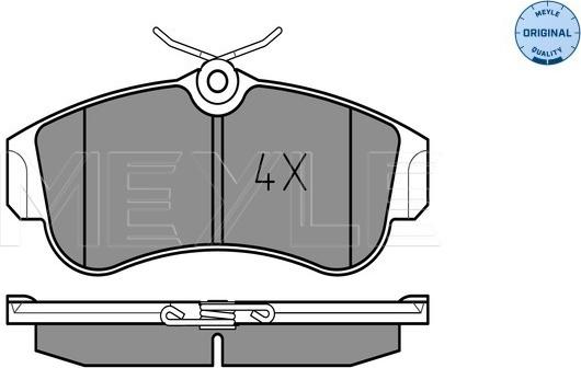 Meyle 025 215 4617 - Комплект спирачно феродо, дискови спирачки vvparts.bg