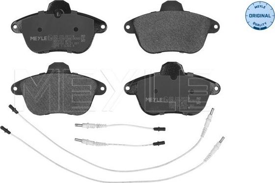 Meyle 025 215 0417/W - Комплект спирачно феродо, дискови спирачки vvparts.bg