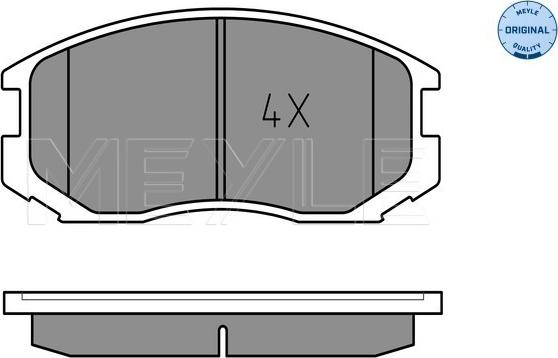 Meyle 025 216 5015 - Комплект спирачно феродо, дискови спирачки vvparts.bg