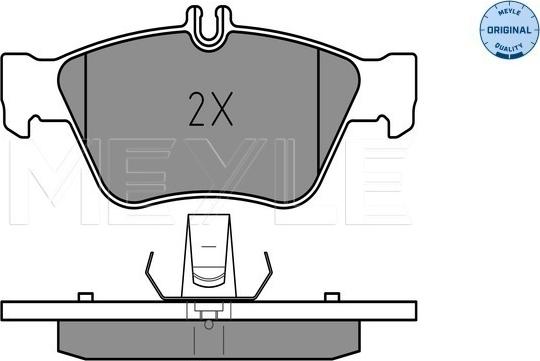 Meyle 025 216 6419 - Комплект спирачно феродо, дискови спирачки vvparts.bg