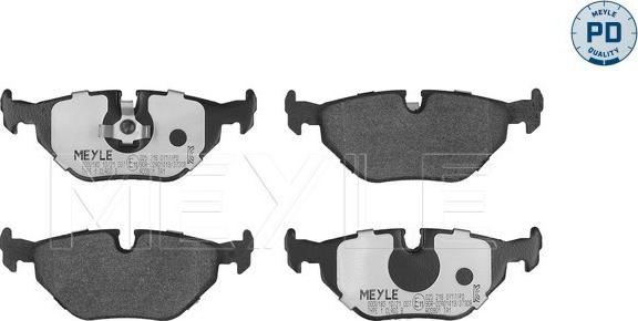 Meyle 025 216 0717/PD - Комплект спирачно феродо, дискови спирачки vvparts.bg