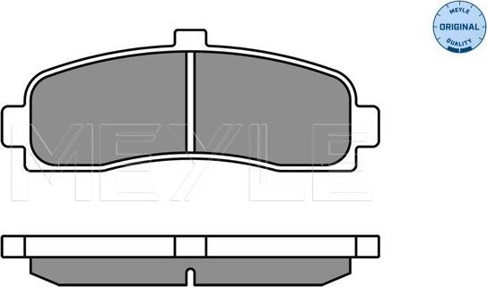 Meyle 025 216 2615 - Комплект спирачно феродо, дискови спирачки vvparts.bg