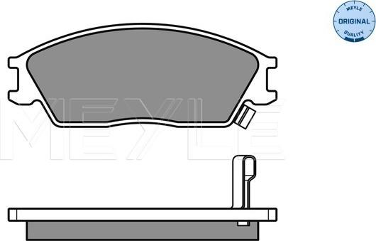 Meyle 025 210 1214/W - Комплект спирачно феродо, дискови спирачки vvparts.bg