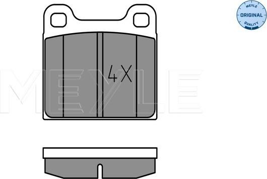 Meyle 025 210 3515 - Комплект спирачно феродо, дискови спирачки vvparts.bg