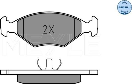 Meyle 025 211 9318 - Комплект спирачно феродо, дискови спирачки vvparts.bg