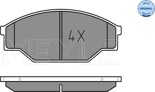 Meyle 025 211 5815 - Комплект спирачно феродо, дискови спирачки vvparts.bg