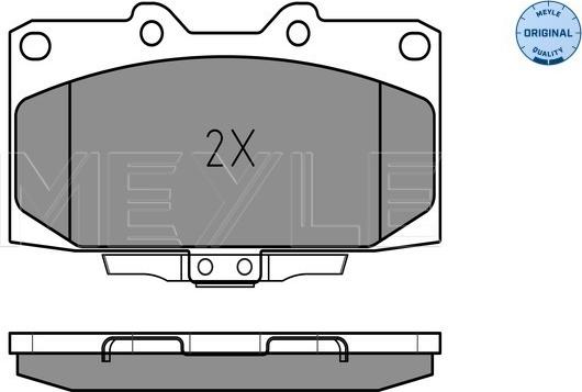 Meyle 025 218 5415/W - Комплект спирачно феродо, дискови спирачки vvparts.bg