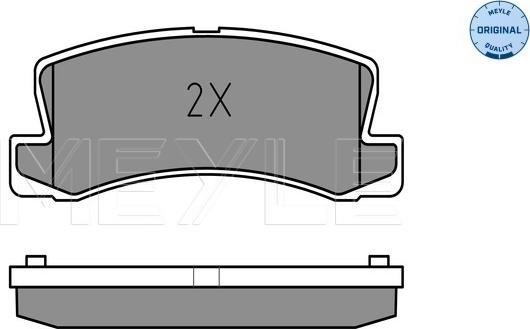 Meyle 025 218 3315/W - Комплект спирачно феродо, дискови спирачки vvparts.bg