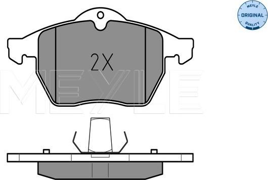 Meyle 025 218 2919 - Комплект спирачно феродо, дискови спирачки vvparts.bg