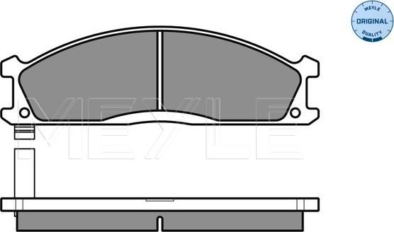 Meyle 025 213 4717 - Комплект спирачно феродо, дискови спирачки vvparts.bg