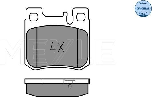 Meyle 025 213 0115 - Комплект спирачно феродо, дискови спирачки vvparts.bg