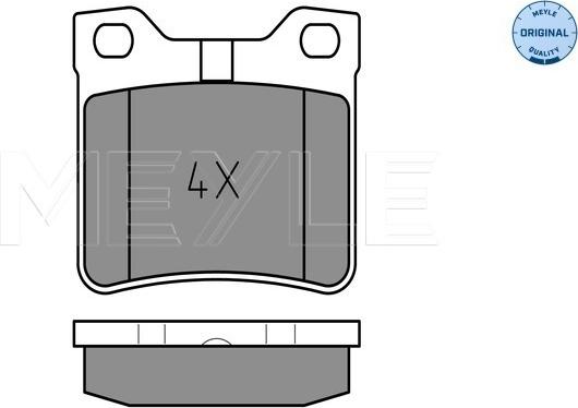 Meyle 025 212 7817 - Комплект спирачно феродо, дискови спирачки vvparts.bg