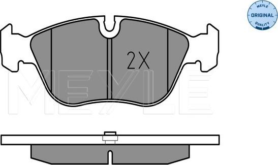 Meyle 025 212 7319 - Комплект спирачно феродо, дискови спирачки vvparts.bg