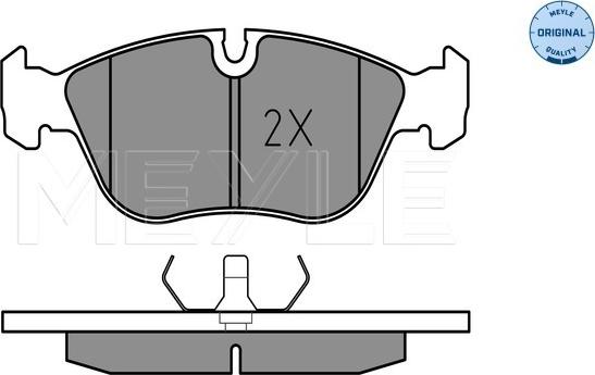 Meyle 025 212 7319 - Комплект спирачно феродо, дискови спирачки vvparts.bg