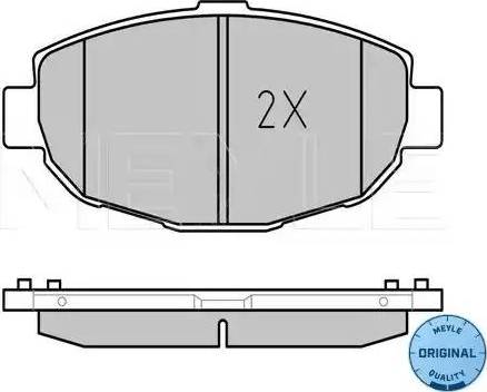 Meyle 025 217 9117/W - Комплект спирачно феродо, дискови спирачки vvparts.bg