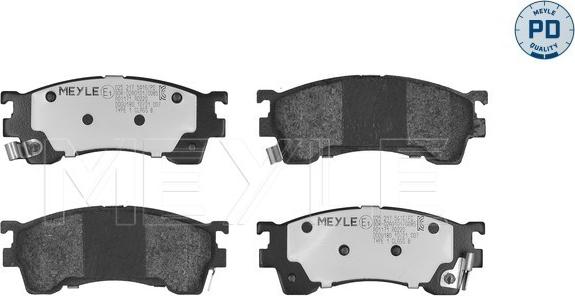 Meyle 025 217 5416/PD - Комплект спирачно феродо, дискови спирачки vvparts.bg