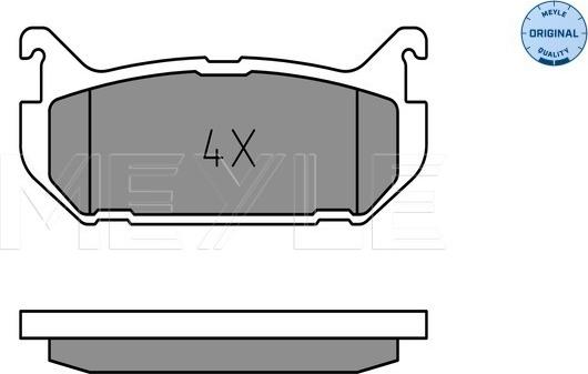 Meyle 025 217 6614 - Комплект спирачно феродо, дискови спирачки vvparts.bg