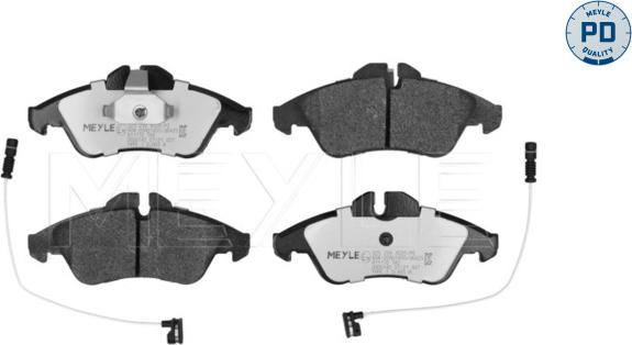 Meyle 025 239 9020/PD - Комплект спирачно феродо, дискови спирачки vvparts.bg